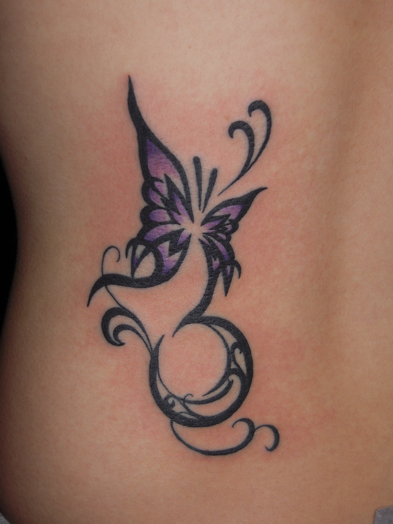 蝶と月のトライバル