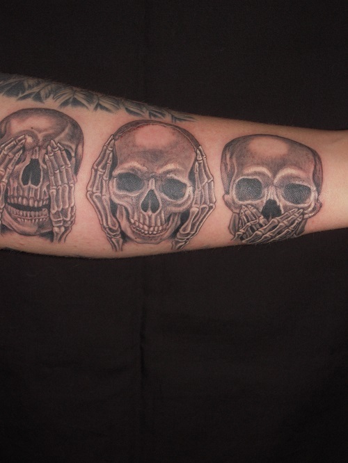 見ざる聞かざる言わざるスカル